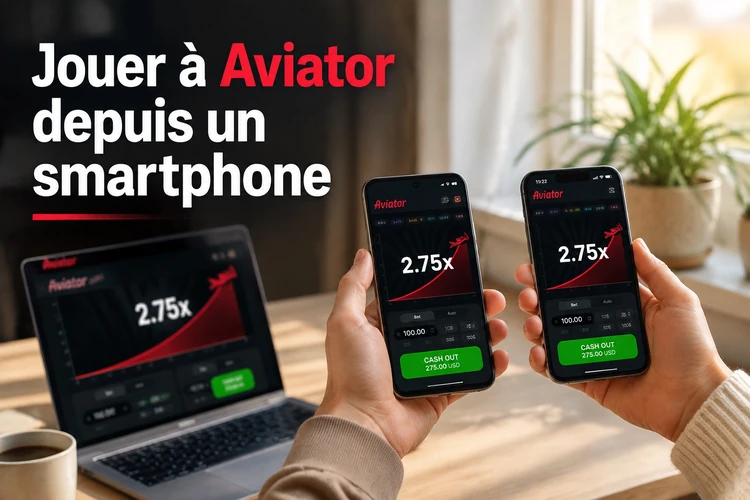 Jouer à Aviator depuis un smartphone